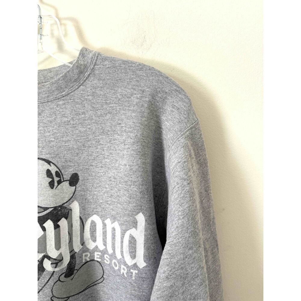 Disneyland Disney Parks Hanes Retro Official Crew Sweatshirt Gray Size Small - Picture 3 of 6